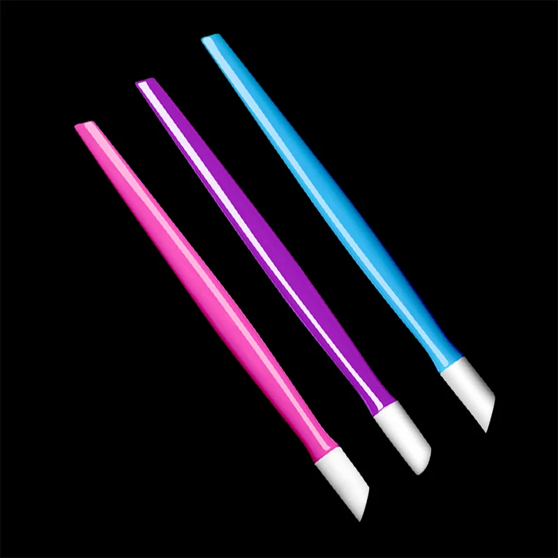

1 Pcs Nail Art Silicone Pen Pink Press Scrape Tool DIY Nail Sticker Manicure Dotting Brush Nail Tips Press Scrape Tool