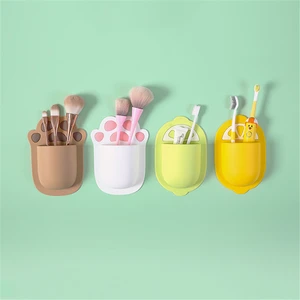 Стеллаж силиконовый настенный для хранения зубных щеток, водонепроницаемая гелевая зубная паста и держатель для бритвы, крючок-вешалка, 1 шт.