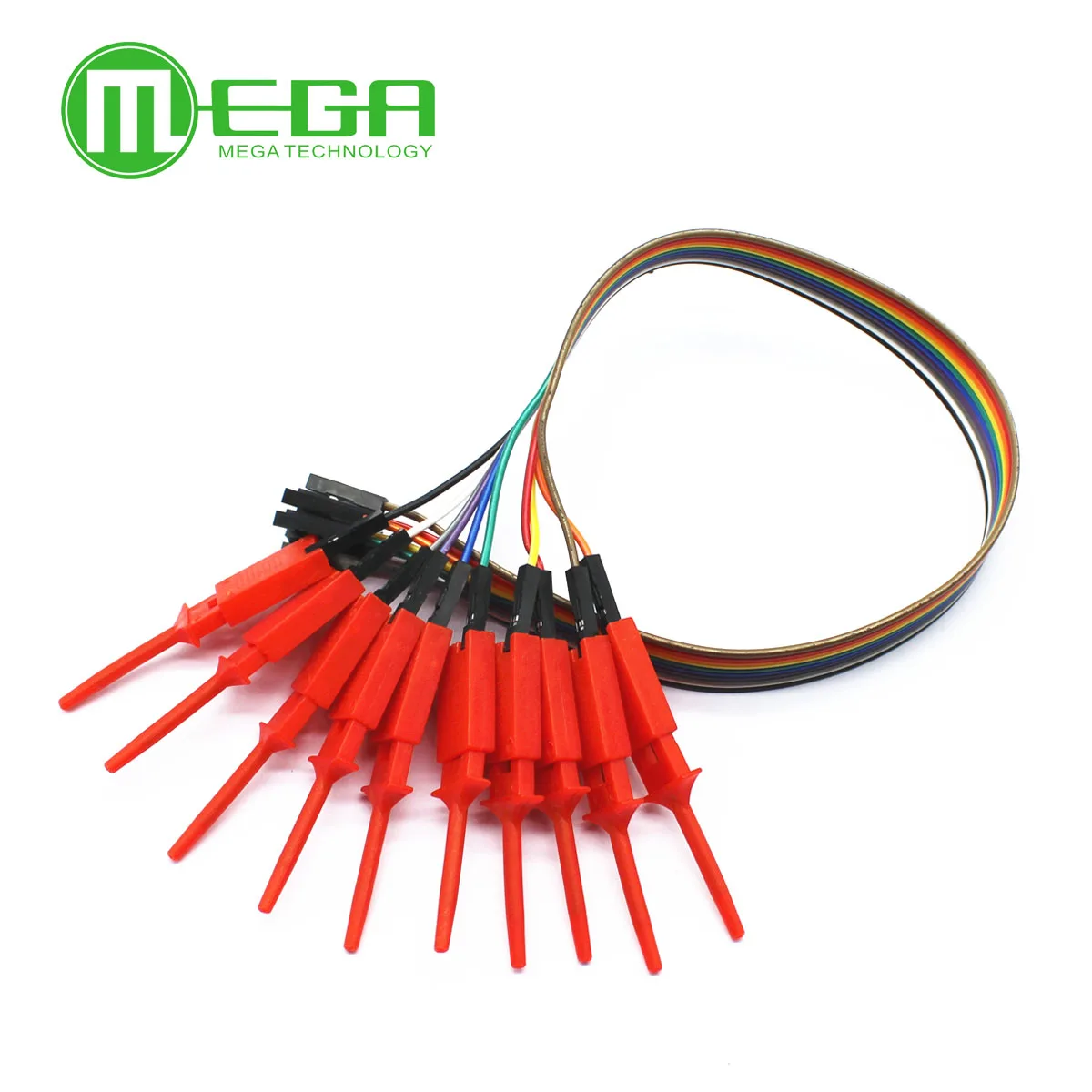 

100PCS/LOT New 30CM Test Hook Clip Logic Analyzer Test Folder For USB 24M 8CH