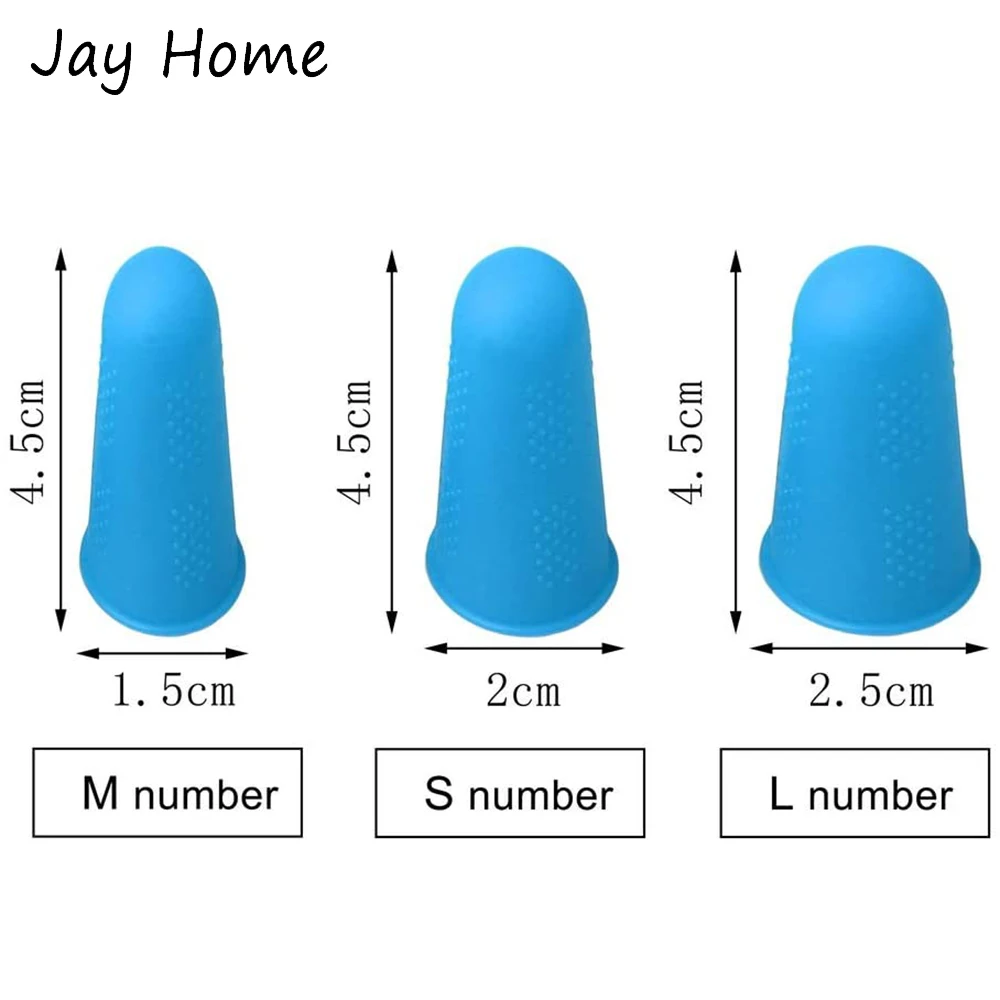 3/5Pcs Silicone Finger Protectors Covers Caps for Scrapbooking Sewing DIY Crafts Ironing Embroidery Needlework Thimble | Дом и сад