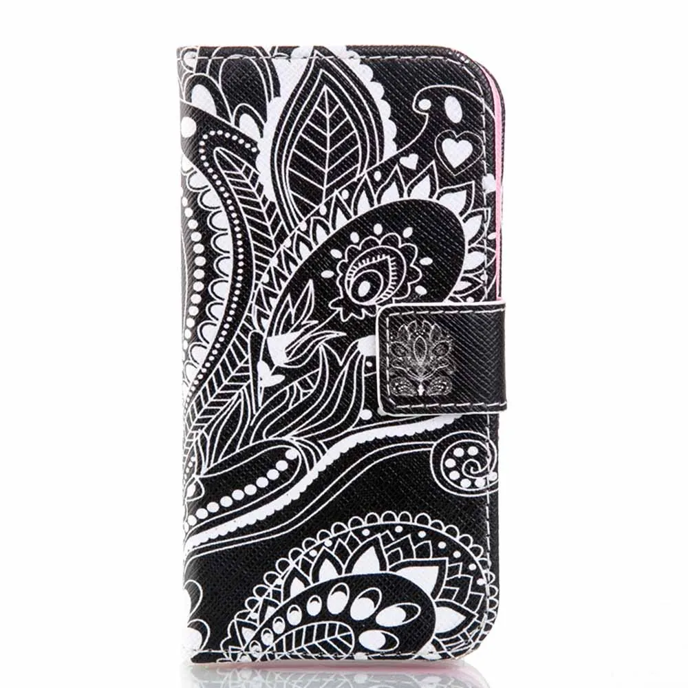 Black Flowers Однотонный Чехол-книжка с бумажником для Motorola Moto Z Force E4 C Plus G2 G4 Play G5S G6 Plus кожаный чехол для Moto X Play сумки - Цвет: Black Flowers