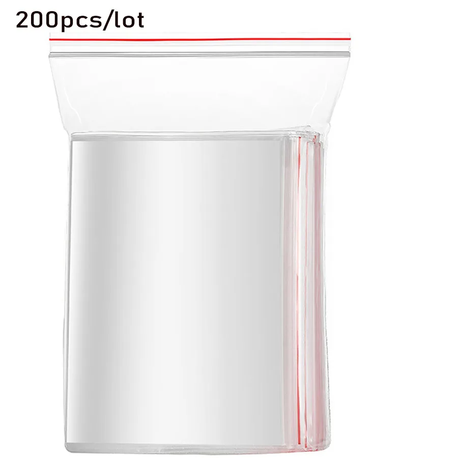

200pcs/lot Ziplock bag DIY Diamond Painting Tools Plastic Self Adhesive Bags Drills Glued Stone Storage Sealing Bag Craf