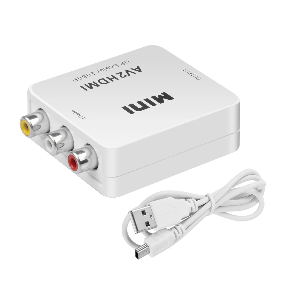 Конвертер kebidu RCA AV в HDMI Высокое качество HD 1080P AV2HDMI адаптер для ТВ PS3 PS4 PC DVD Xbox
