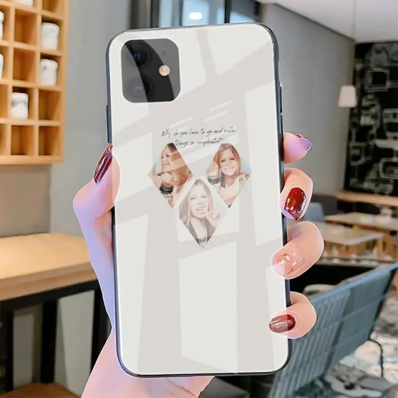 

Famous Female Singer Avril Phone Cases Tempered Glass For Iphone6plus 6S 7 7plus 8 X XS XSmax XR 11 12 Pro Max 12mini