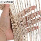 Струнная занавеска со вспышкой, блестящая кисточка, занавеска на дверь, окно, разделитель комнаты, балдахин, обработка дверей, украшение для дома