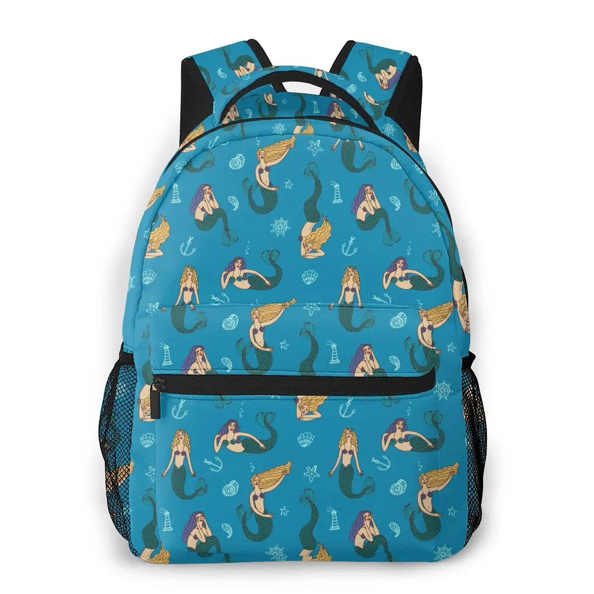 

Women Backpack Casual Travel Bag Mermaids Pattern School Bag Fashion Shoulder Bag For Teenage Girl Bagpack
