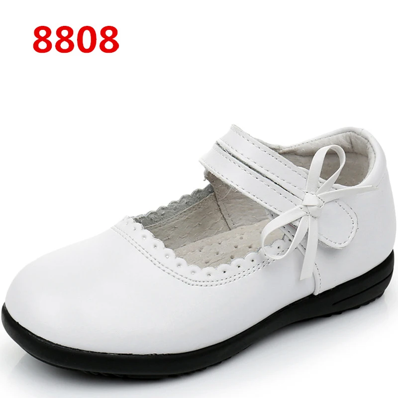 Детская обувь из натуральной кожи для девочек новая летняя школьная на плоской