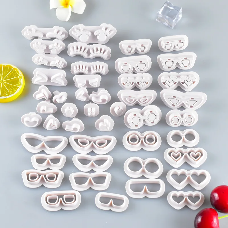 

Creative Expression Handmade DIY Eye Glasses Eyelash Pattern Pasta Children's Complementary Food Artifact Steamed Bread Mold