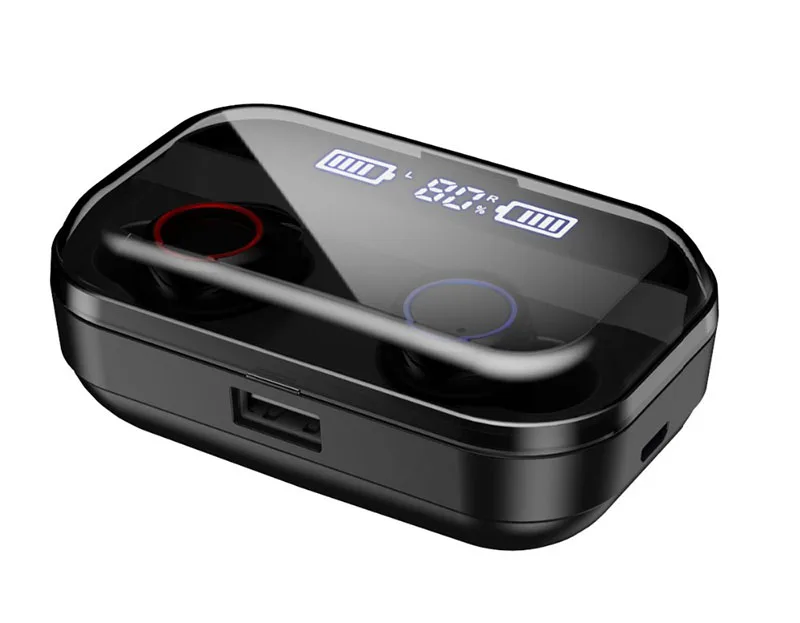 X11 TWS Беспроводные Bluetooth 5,0 Наушники дисплей питания сенсорный контроль Hifi стерео наушники IPX7 Водонепроницаемая гарнитура с зарядным устройством