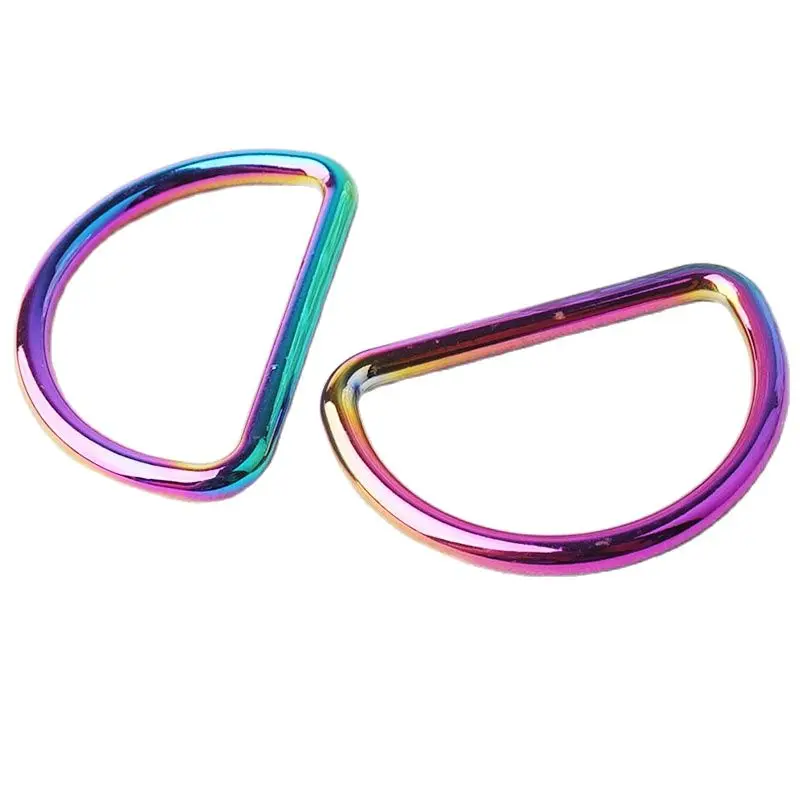Металлическое Радужное кольцо 1 5 дюйма ремешок для сумки D образные кольца