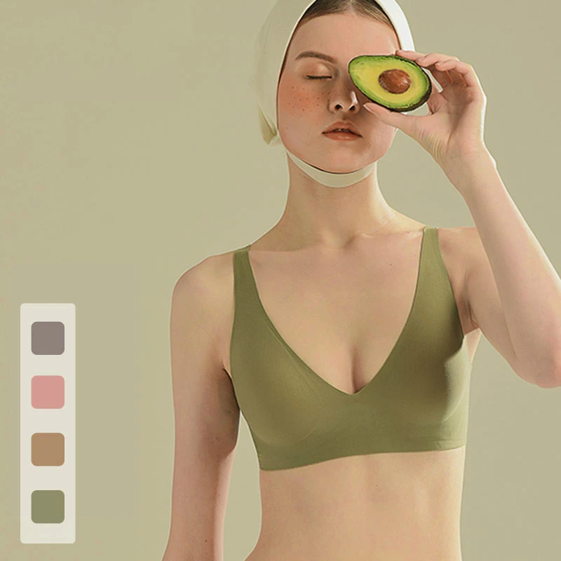 

Бесшовный бюстгальтер без косточек, сексуальный треугольный бюстгальтер, мягкое женское нижнее белье пуш-ап, Feminina, маленькая грудь, коррект...