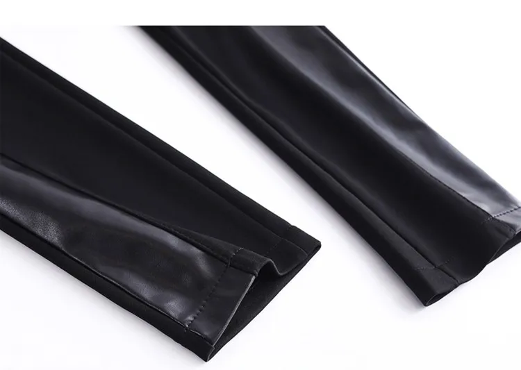 Женские брюки-карандаш из ПУ кожи P9226 | Женская одежда