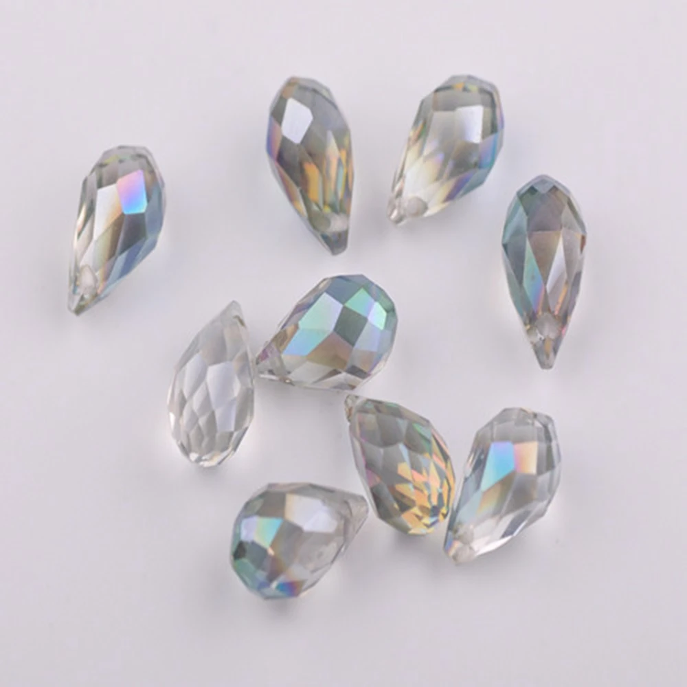 Однотонная одежда и Гальваническое покрытие Каплевидная форма в виде граненых