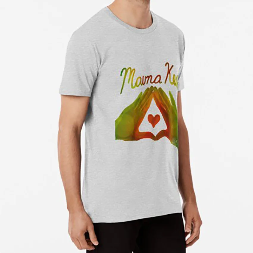 Футболка Mauna Kea защищающая mauna kea heart mountain protest strong alive respect|Мужские футболки| |