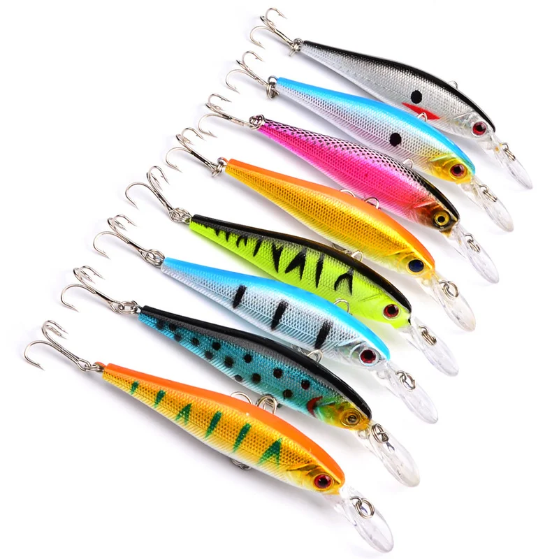 

1PCS Minnow Fishing Lure 10cm9.4g Topwater Hard Bait Wobbler Jig Bait Crank Bait Carp Striped Bass Pesca Fishing Tackle SwimBait