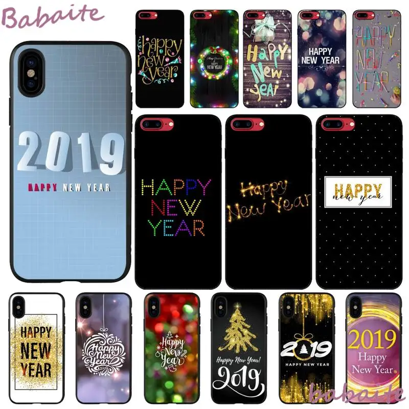 Фото Чехол для телефона Babaite с новым годом 2019 милый чехол iPhone 6 6S Plus iPhoneX - купить