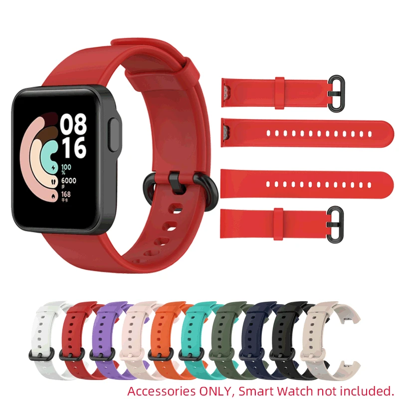 

Ремешок сменный для XiaoMi Mi Watch Lite RedMi, мягкий силиконовый спортивный браслет для наручных часов, аксессуары для часов