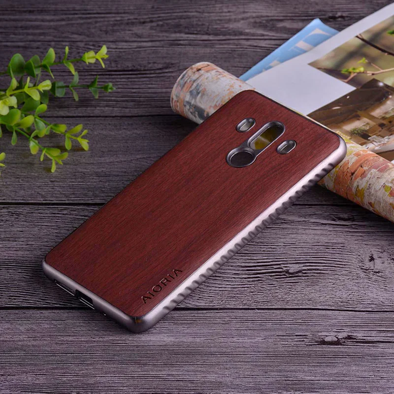Чехол с деревянным дизайном для huawei mate 10 pro, Мягкий ТПУ силиконовый чехол rial& wood из искусственной кожи, чехлы для huawei mate 10 Lite