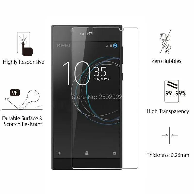 5 шт. закаленное стекло с полным покрытием для sony xperia l2 h4311 h4331 h3321 защитная пленка