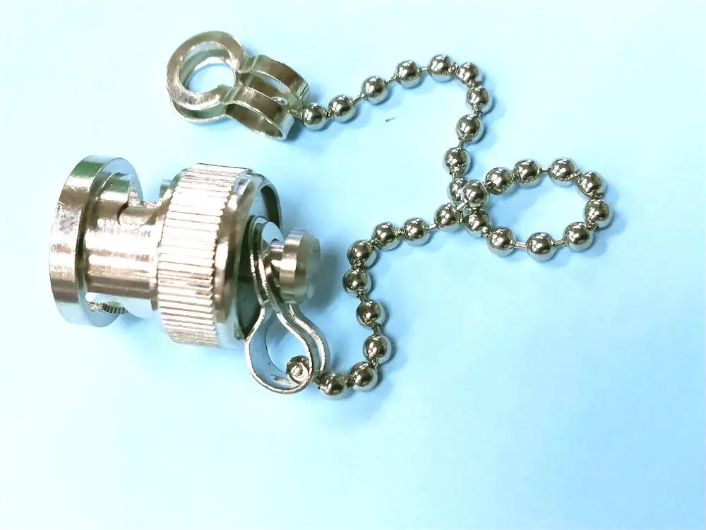 20 шт латунный BNC Женский защитный Пылезащитный колпачок с цепью для RF