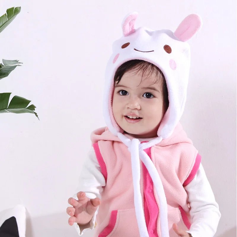 

Kids Cartoon Fleece Cap Warm Hat with Ear Flap for Baby Toddler Party Daily AN88