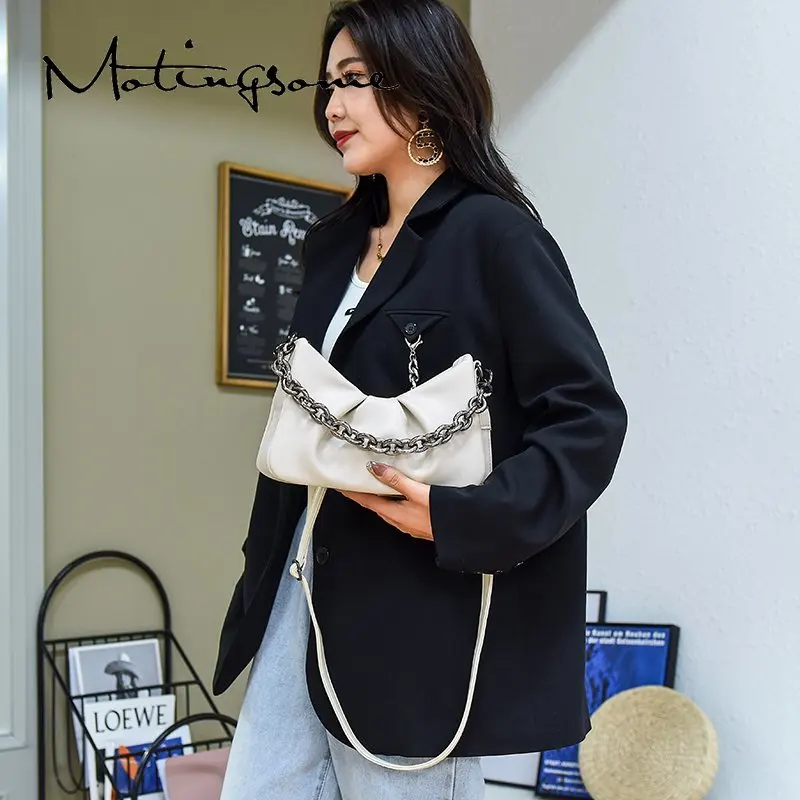 

Fashion Women Luxury Designer Bags Clouds Bag Underarm Shoulder Handbags and Purses Female Pouch Chains Totes White 2021 New
