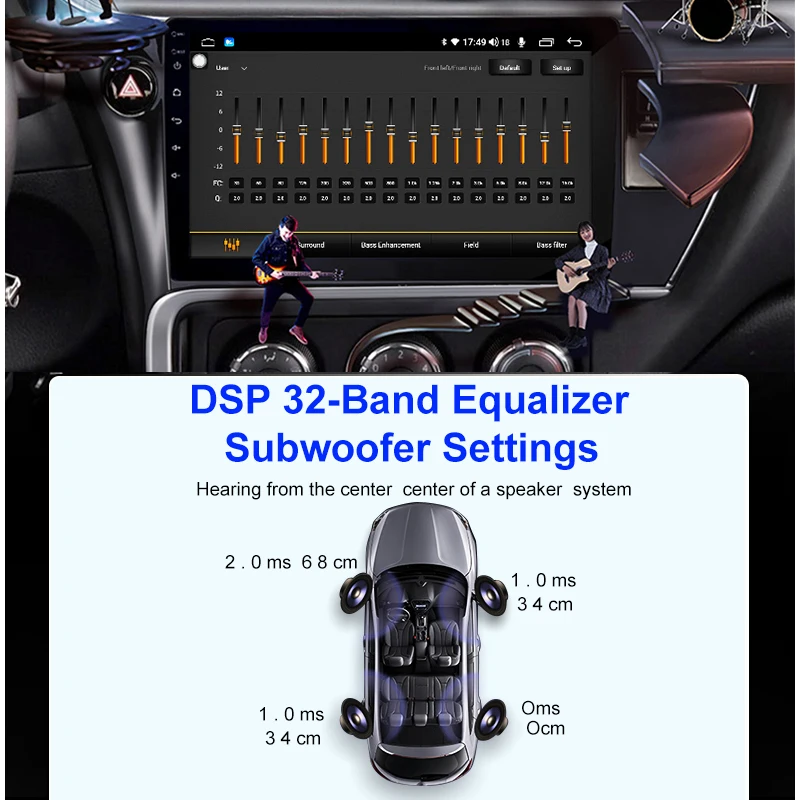 FUNROVER 6G + 128G Android10.0 DSP автомобильный Радио мультимедийный плеер для Honda Accord 7 2003-2007