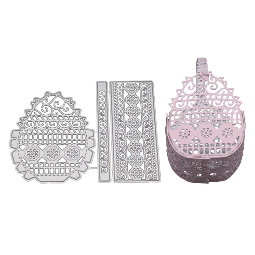 MeterMall трехмерная Цветочная корзина Вырубные штампы для скрапбукинга