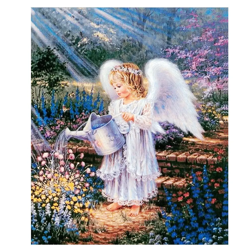 DIY Алмазная картина &quotПОЛИВ ангел&quot вышивка крестиком алмазное искусство 3D