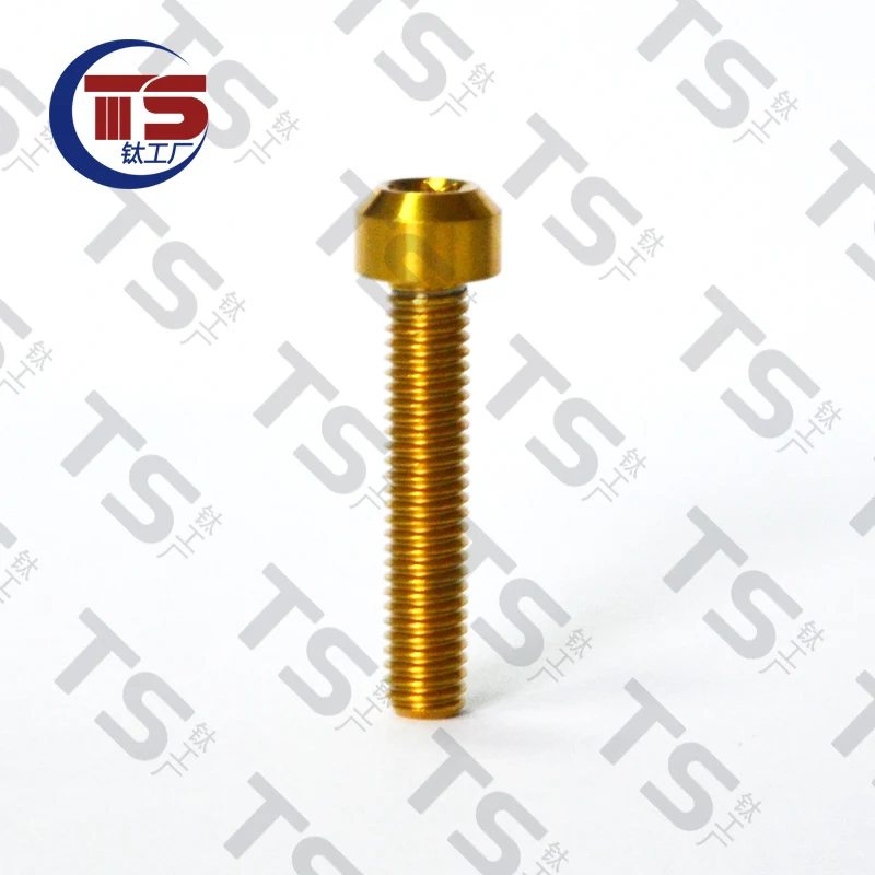 TITST Торкс болты из титанового сплава M4/M5/M6X5/8/10/15/20/25/30/35/40/45/50/55/60/65/70/80/90/100/110 мм (10 шт)