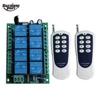 smart multiple dc 12v 24v 8ch wireless relay rf remote control switch receiver relay module controller 315433mhz rf transmitter