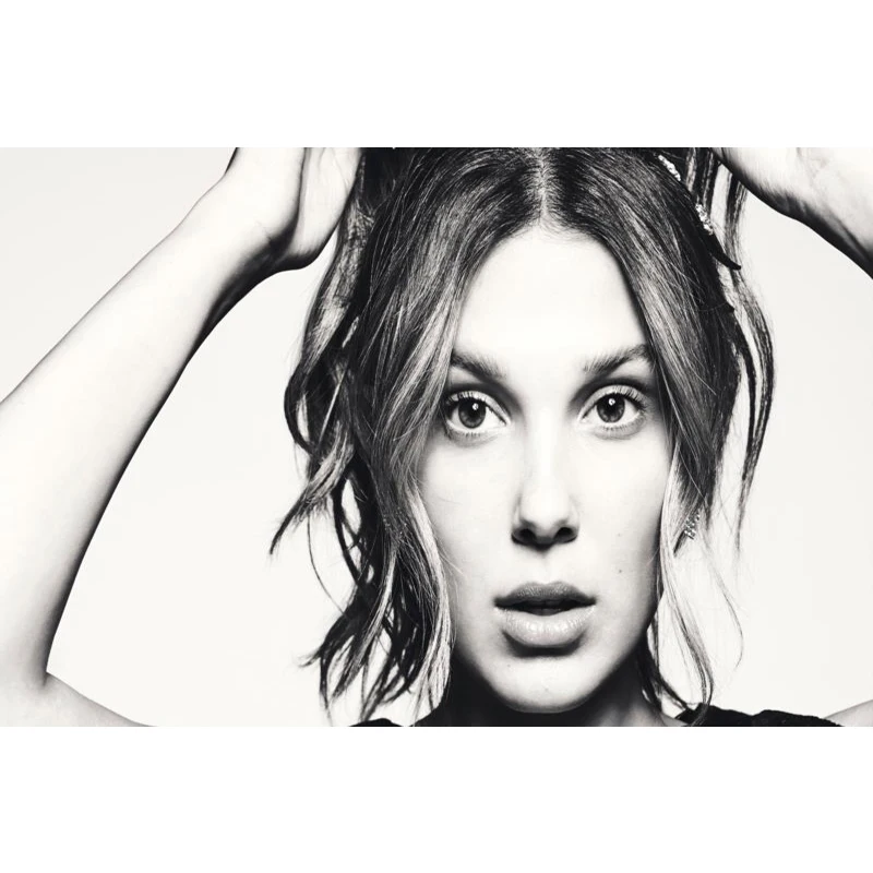 

Millie Bobby Brown Poster Wall For Living Room Art Poster Decoration Canvas Fabric Bright Colors No Frame Morden Print Wall