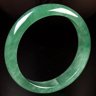 

Zheru ювелирные изделия Изумрудный зеленый браслет из Мьянмы 54-62 мм элегантные принцессы ювелирные изделия лучший подарок