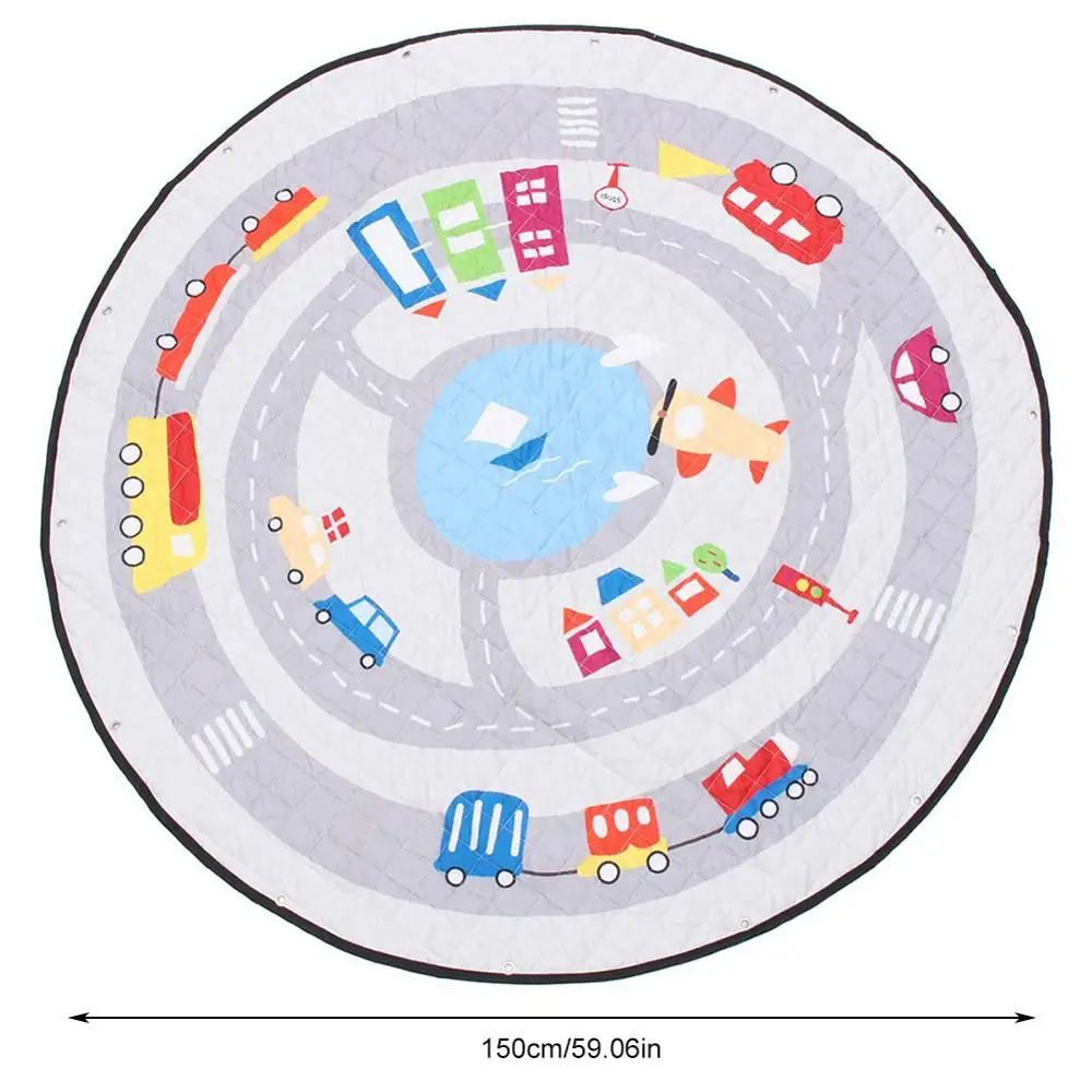 Игровой коврик круглые детские коврики для детской и портативной игрушки
