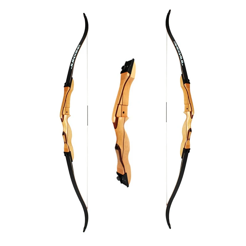 

Hunting Archery Junxing F168 wooden riser 18lbs-32lbs Recurve bow takedown bow For Recurve bow Shooting Left/Right Hand