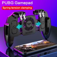 m11 pubg mobile joystick controller six 6 finger operating gamepad with cooling fan for pubg ios android turnover button gamepad