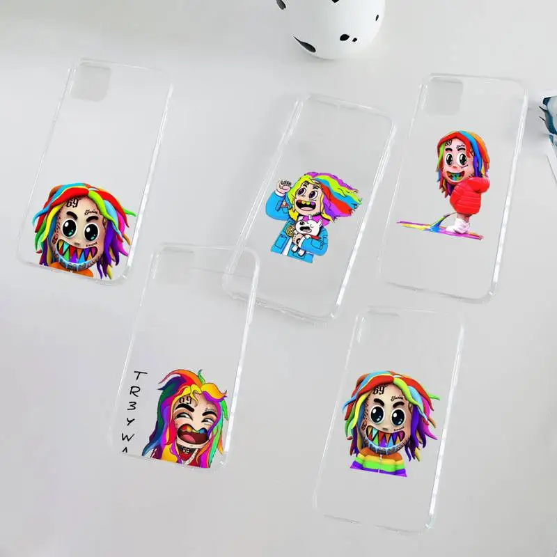 Чехол Rapper 6ix9ine для телефона в стиле муляжа Boy DAY69 прозрачный iPhone 11 12 mini pro XS MAX 8 7 6 6S