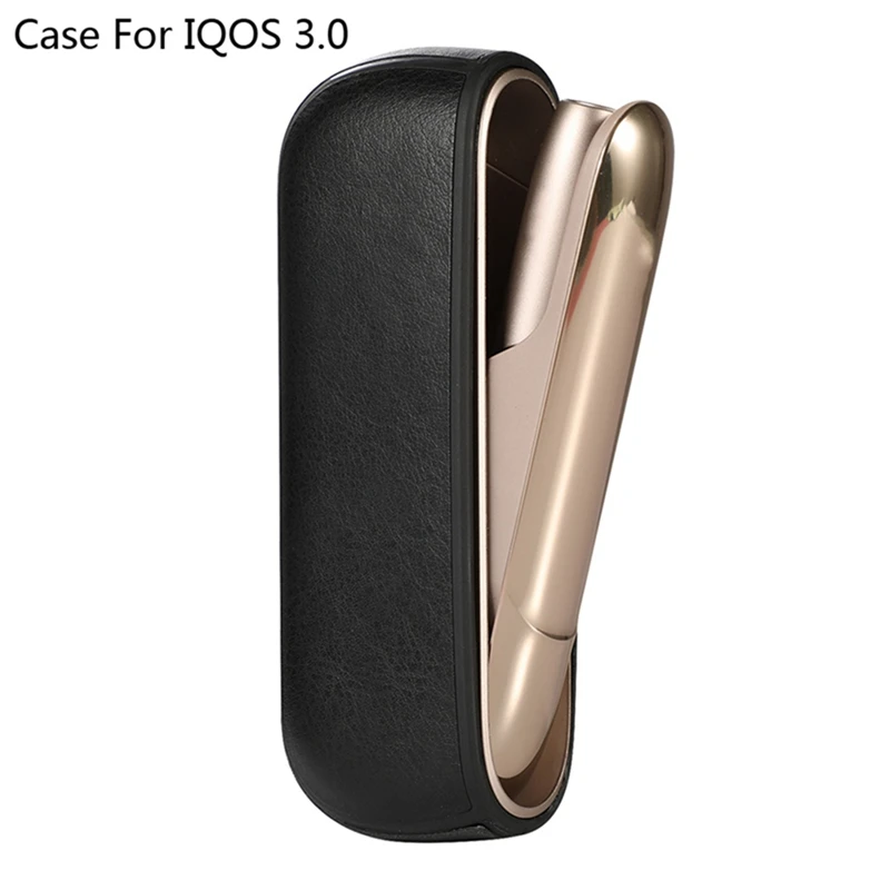 

JINXINGCHENG Case + Side Cover For Iqos 3.0 Case Pouch Bag Protective Holder Cover Wallet PU Leather Cases Accessories