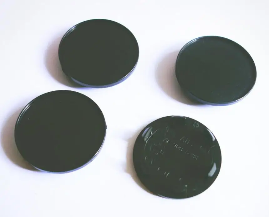 

100pcs Car styling 59MM ABS Wheel Center Cap Car Hub Cap Hubcap No Logo Car Rim Cover for 56mm Flat Emblem Black Silver