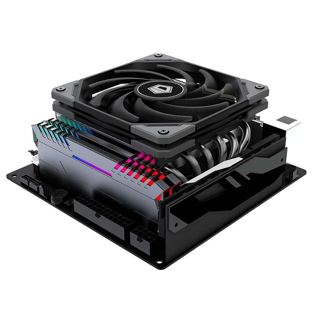 

ID-COOLING IS-6K 12cm Silent CPU Cooling Fan Low Profile Slim 6 Heatpipes Cooler Radiator 4 Pin PWMHeatsink