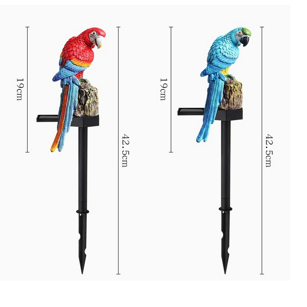 

New Creative Solar Parrot Shape Lawn Lamp Garden Waterproof IP65 LED Solar Lamp for Garden Courtyard Road Landscape Decoration