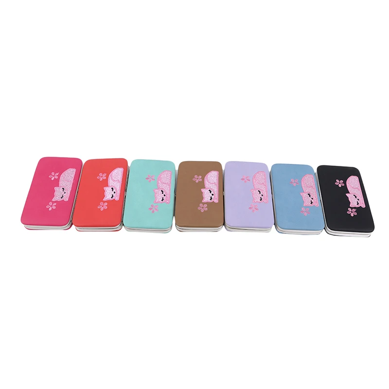 

Fashion Cat Embroidered Wallet Purse For Women Girls Small Hasp Slim Coin Pocket Purse Female Designer Wallets