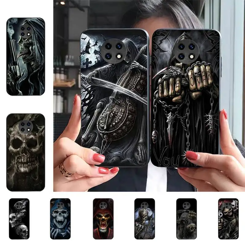 

Grim Reaper Skull Skeleton Phone Case For Redmi 9 5 S2 K30pro Silicone Fundas for Redmi 8 7 7A note 5 5A Capa
