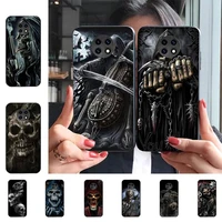 grim reaper skull skeleton phone case for redmi 9 5 s2 k30pro silicone fundas for redmi 8 7 7a note 5 5a capa