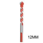 1 шт. Многофункциональный треугольное сверло биты Керамика Стекло пробиваемого отверстия пила деревообрабатывающий инструмент 681012 мм