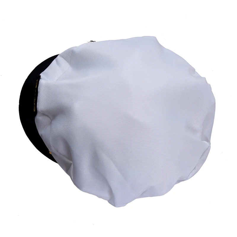 White Navy Sailor Cap Captain Marino Marin Uniform Cotton Color Black | Аксессуары для одежды