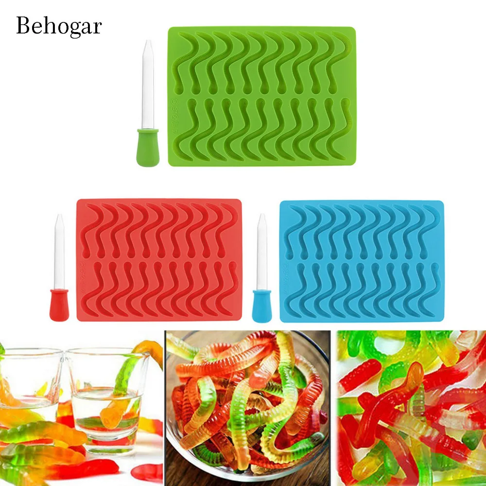 Behogar кожу змеи Сапожки в черви фигурные силиконовые формы шоколадная сахарная