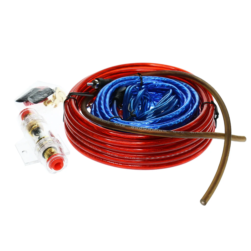 

High Quality Car Audio Subwoofer Amplifier Wiring Kit W/ 60A Fuse Holder
