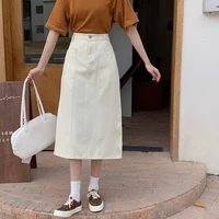 cheap wholesale 2021 spring summer autumn new fashion casual sexy women skirt woman female ol long skirt jean skirts fy629