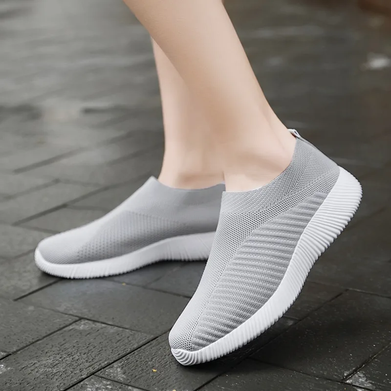 Теннисная обувь Mujer Уличные кроссовки слипоны легковесное солидное Цвет